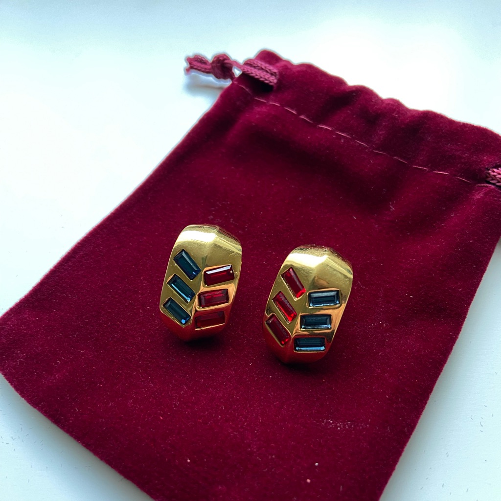 Lanvin Clip On Earrings Vintage 95$